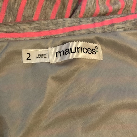 Gray and Pink Striped Maurices Dress - Picture 2 of 3